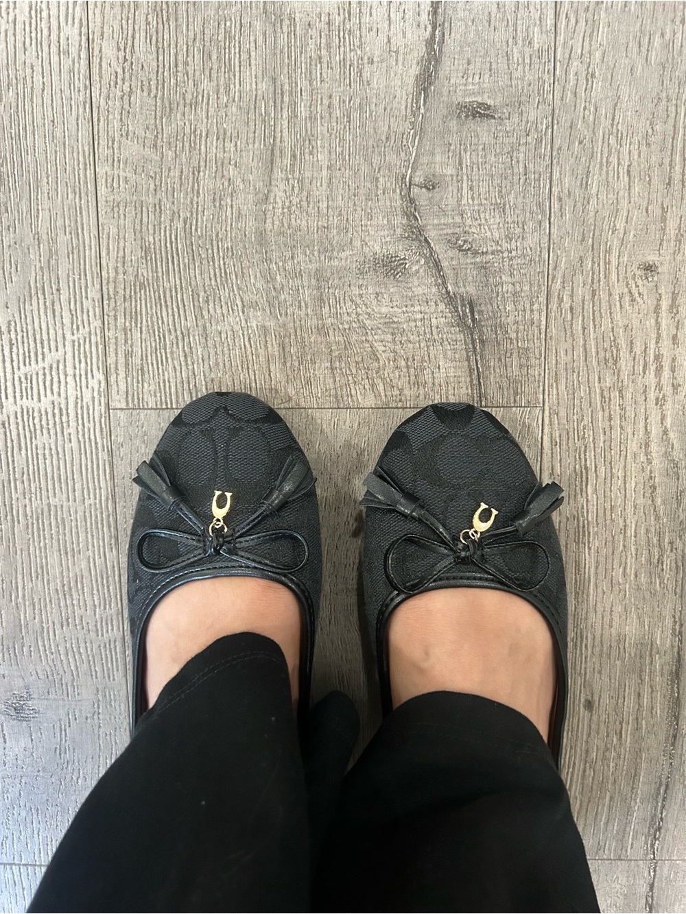 Black Coach Ballet Flats - Picture 3 of 6